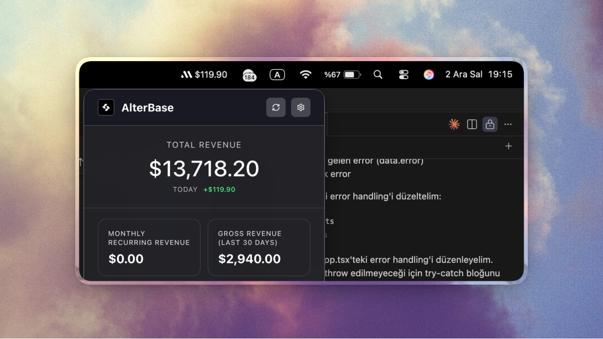 MyRevenue App Screenshot